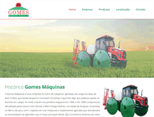 Tablet Screenshot of gomesmaquinas.com.br
